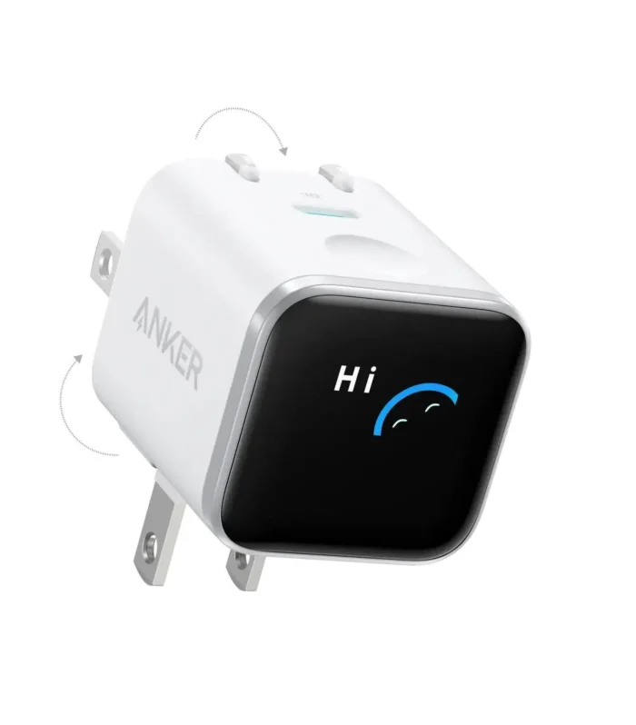 Anker Nano Charger (45W, Smart Display, 180° Foldable with  18 months warranty