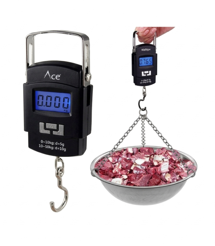 Mini Hanging Pocket 50kg LCD Digital Portable Weight Scale